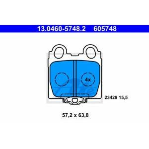 накладки ATE 13.0460-5748.2