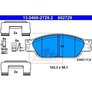 накладки ATE 13.0460-2729.2