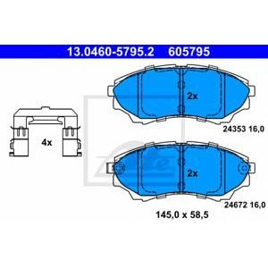 накладки ATE 13.0460-5795.2