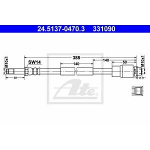 спирачен маркуч ATE 24.5137-0470.3 