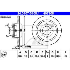 спирачен диск ATE 24.0107-0108.1 