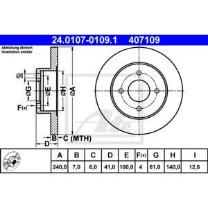 спирачен диск ATE 24.0107-0109.1 