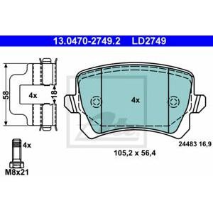 накладки ATE 13.0470-2749.2