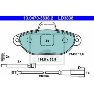 накладки ATE 13.0470-3838.2