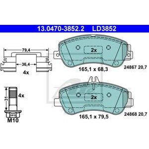 накладки ATE 13.0470-3852.2