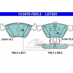 накладки ATE 13.0470-7203.2