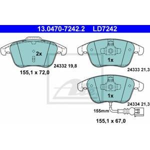 накладки ATE 13.0470-7242.2
