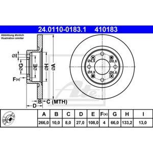 спирачен диск ATE 24.0110-0183.1 