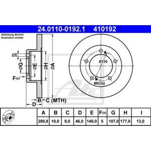 спирачен диск ATE 24.0110-0192.1 