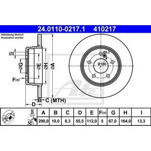 спирачен диск ATE 24.0110-0217.1 