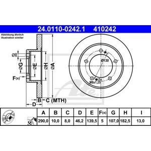 спирачен диск ATE 24.0110-0242.1 