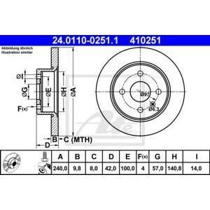 спирачен диск ATE 24.0110-0251.1 