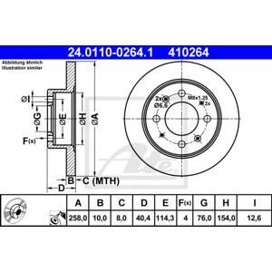 спирачен диск ATE 24.0110-0264.1
