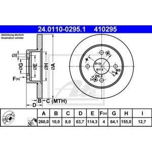 спирачен диск ATE 24.0110-0295.1