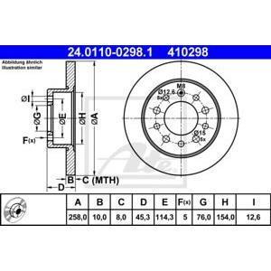 спирачен диск ATE 24.0110-0298.1 