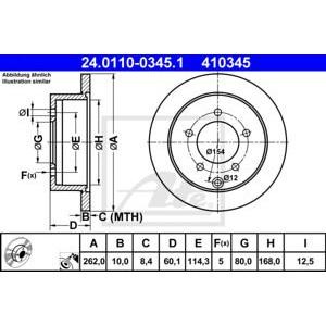спирачен диск ATE 24.0110-0345.1