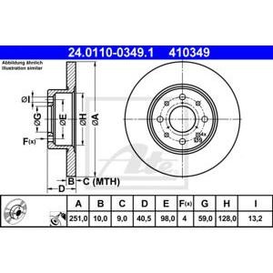 спирачен диск ATE 24.0110-0349.1