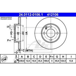спирачен диск ATE 24.0112-0106.1 