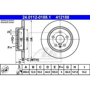 спирачен диск ATE 24.0112-0188.1