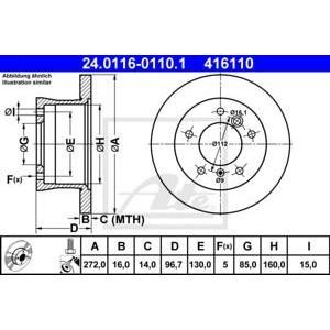спирачен диск ATE 24.0116-0110.1 