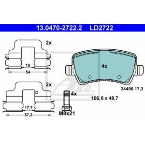 накладки ATE 13.0470-2722.2