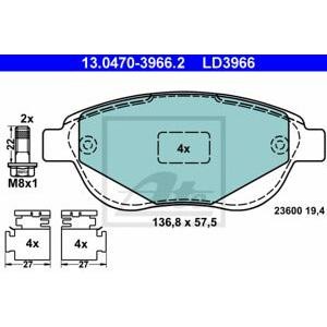 накладки ATE 13.0470-3966.2