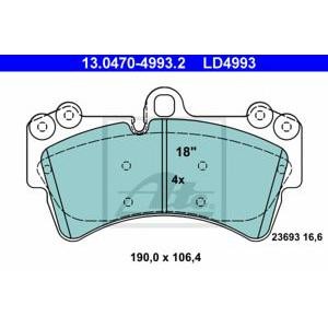 накладки ATE 13.0470-4993.2 