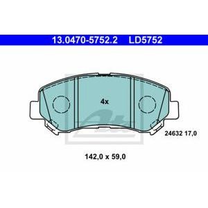 накладки ATE 13.0470-5752.2