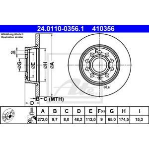 спирачен диск ATE 24.0110-0356.1