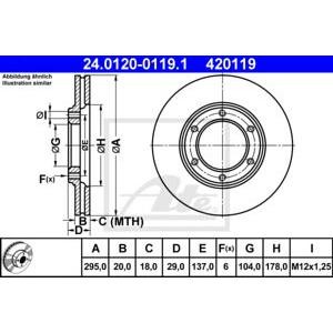 спирачен диск ATE 24.0120-0119.1 