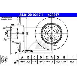 спирачен диск ATE 24.0120-0217.1
