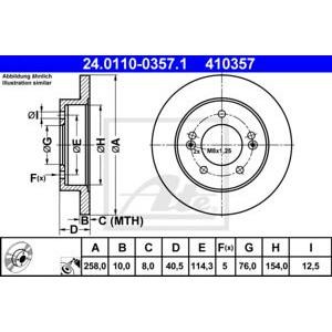 спирачен диск ATE 24.0110-0357.1
