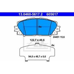 накладки ATE 13.0460-5617.2