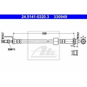 спирачен маркуч ATE 24.5141-0320.3