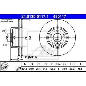 спирачен диск ATE 24.0130-0117.1 