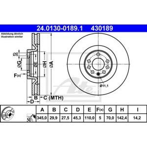 спирачен диск ATE 24.0130-0189.1