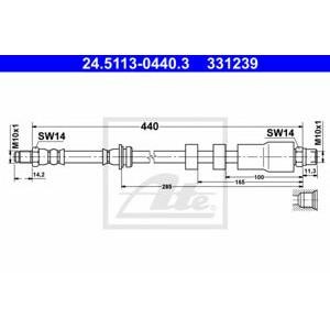 спирачен маркуч ATE 24.5113-0440.3 