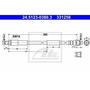 спирачен маркуч ATE 24.5123-0380.3