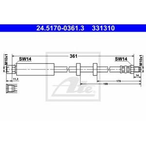 спирачен маркуч ATE 24.5170-0361.3