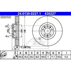спирачен диск ATE 24.0130-0227.1
