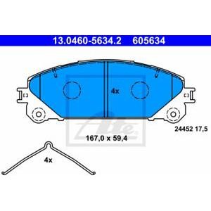 накладки ATE 13.0460-5634.2 