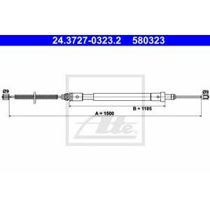 жило за ръчна спирачка ATE 24.3727-0323.2 