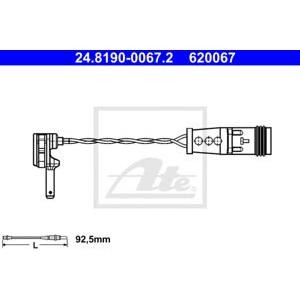 датчик, износване на накладки ATE 24.8190-0067.2 