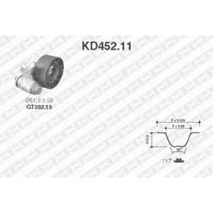 комплект ангренажен ремък SNR KD452.11 