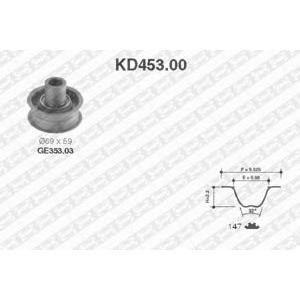 комплект ангренажен ремък SNR KD453.00