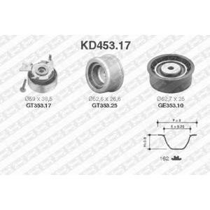 комплект ангренажен ремък SNR KD453.17