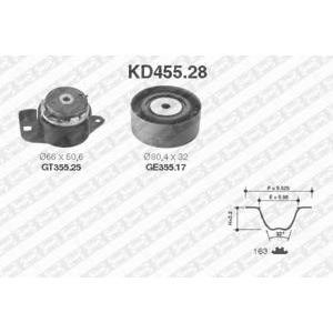 комплект ангренажен ремък SNR KD455.28 