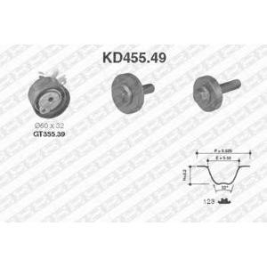 комплект ангренажен ремък SNR KD455.49 
