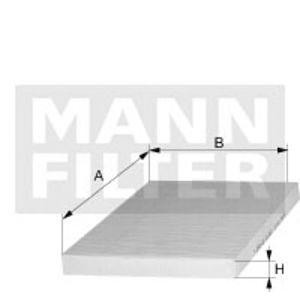 филтър, въздух за вътрешно пространство MANN-FILTER FP 2646-2