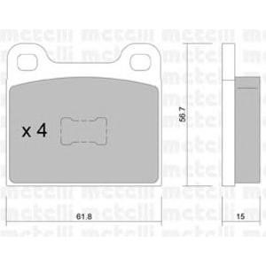накладки METELLI 22-0010-0 